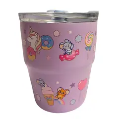 DISNEY CLASICOS - Mug Vaso Con Cañita Gokko Tommy And Jerry Kawai Chibi 480 Ml