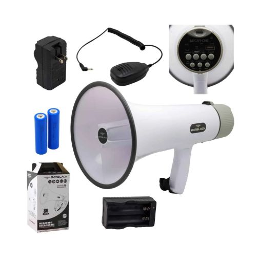 Megáfono 80W Recargable USB Bluetooth Mp3 REC BT-MF90