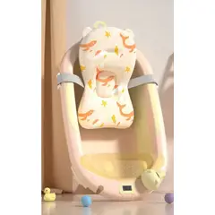 GENERICO - BAÑERA OSITO CON TERMOMETRO + COJIN Y REGADERA - rosado