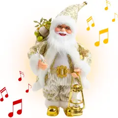 GENERICO - Santa Dorado Bailarin con Musica y Luces