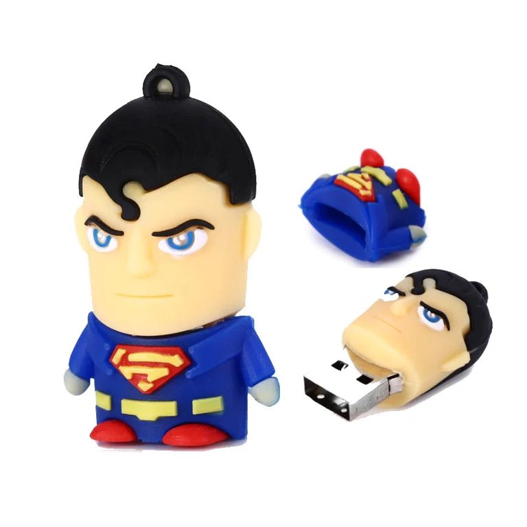 USB PENDRIVE DE SUPER HOMBRE DE 128 GB