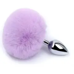 GENERICO - PLUG ANAL DILATADOR COLA CONEJO LAVANDA