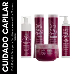 GENERICO - Pack Curly Hair Shampoo + Conditioner + Mascarilla + Mousse + Crema