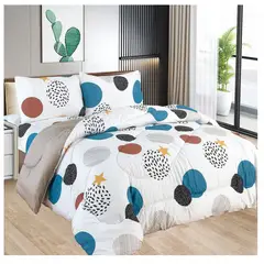 CASATEX - EDREDÓN TELA CON TELA CON DISEÑO 1.5 PLZ