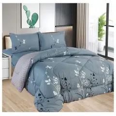 CASATEX - EDREDÓN TELA CON TELA CON DISEÑO EN QUEEN