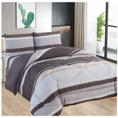 CASATEX - EDREDÓN TELA CON TELA CON DISEÑO EN QUEEN