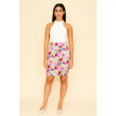 AMARELLY - FALDA FLOREADA PARA DAMA CARLAS