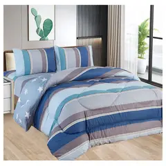 CASATEX - EDREDÓN TELA CON TELA CON DISEÑO EN QUEEN