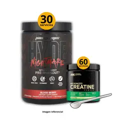 UNIVERSAL NUTRITION - Preentreno Hyde Nightmare + Creatina Optimum Nutrition de 300gr