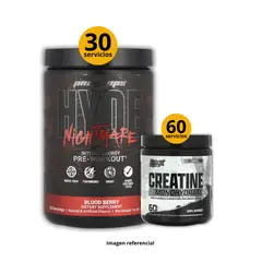 UNIVERSAL NUTRITION - Preentreno Hyde Nightmare + Creatina Nutrex de 300gr
