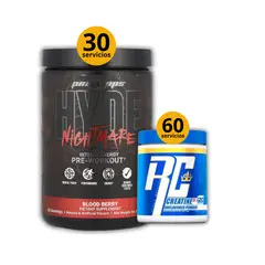 UNIVERSAL NUTRITION - Preentreno Hyde Nightmare + Creatina Ronnie Coleman de 300gr