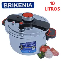 GENERICO - Olla De Presión Brikenia Bk k100l 10 Litros Acero Quirúrgico Nuevo Sistema