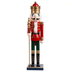 GENERICO - PACK DE 4 CASACANUECES DE 30 CM DECOARACION NAVIDEÑA