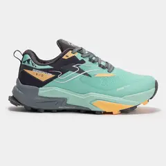 JOMA - Zapatillas Trail Running Sierra Lady 2527 Turquesa Amarillo Negro