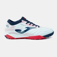 JOMA - Zapatillas Futbol Powerful 2527 TF Celeste Azul Rojo