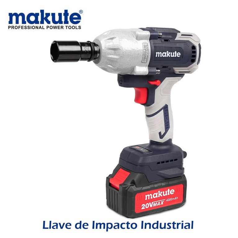 Llave de Impacto Industrial - 20V - 800Nm - BRUSHLES INALÁMBRICO -