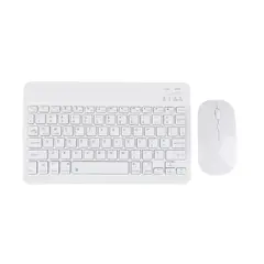 GENERICO - Teclado Mouse Super Delgado Inalámbrico Blanco