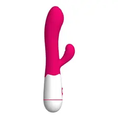 GENERICO - VIBRADOR CONSOLADOR 30 VELOCIDADES POTENTE CARGA USB FUCSIA