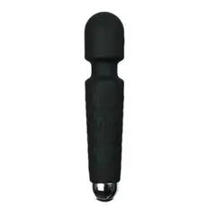 GENERICO - VIBRADOR CONSOLADOR 20 INTENSIDADES MASAJEADOR DILDO NEGRO