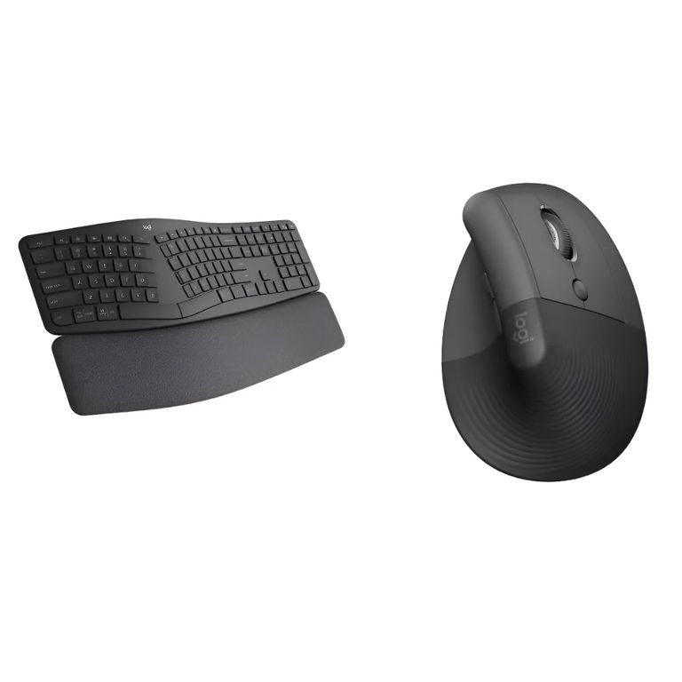 Kit Teclado Y Mouse Ergo K860 + Mouse Lift Negro