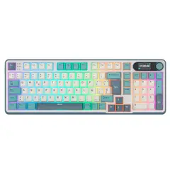 ROYAL KLUDGE - Teclado RK-S98 Inalámbrico LIGHT CLOUD Brown