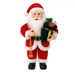 GENERICO - Santa Claus Navideño Decorativo con Saco de Regalos