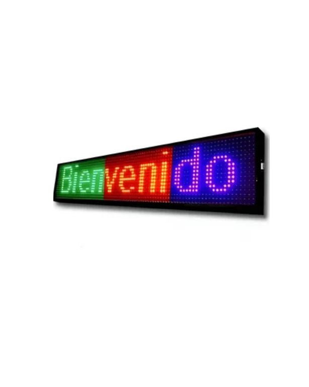 Letrero Led Programable De Tres Colores Rgb Pasamensajes publicidad