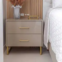 TU MESITA - Mesa de Noche Moderno Mithra Color Beige