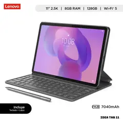 LENOVO - TABLET IDEA TAB 11 WIFI 8GB RAM 128GB ROM - GRIS + TECLADO + LAPIZ