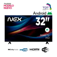 GENERICO - Televisor Nex 32 Pulg LED HD Smart TV TVLED32S