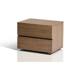 TU MESITA - Velador Sofisticado Gerald Gales 2 Cajones