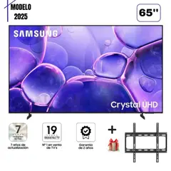 SAMSUNG - TELEVISOR 65 UN65U8000F CRYSTAL UHD SMART TV + RACK FIJO