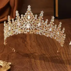 GENERICO - CORONA DE PRINCESA PARA CUMPLEAÑOS - COLOR ORO PLATA