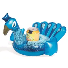 BESTWAY - Portavasos con diseño de pavo real