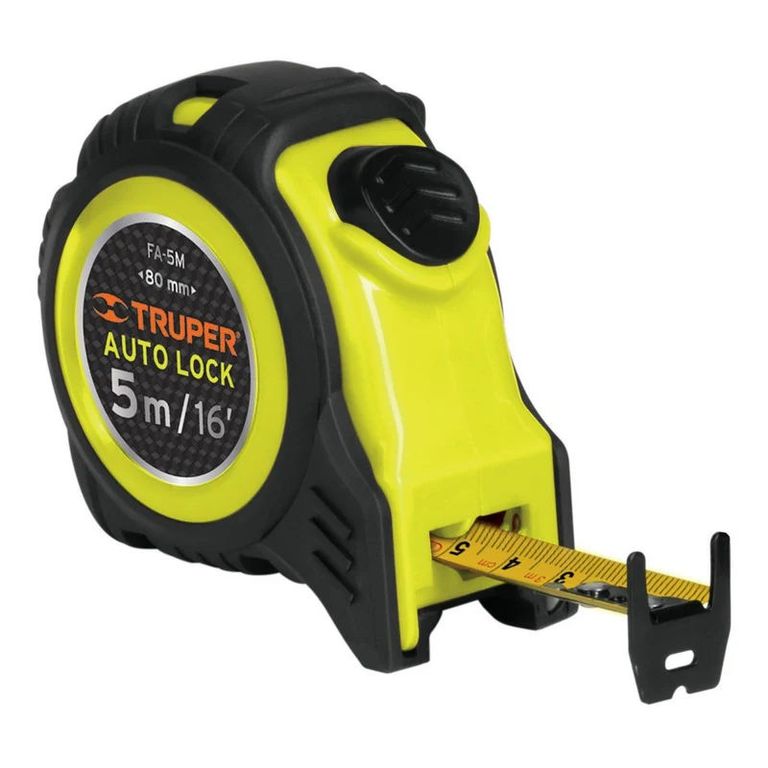 Wincha Auto-lock Contra Impactos 5 M Cinta 19 Mm - FA-5M