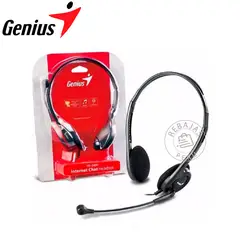 GENIUS - Audífono HS-200C Multiplataforma 2x35mm con Micrófono Negro
