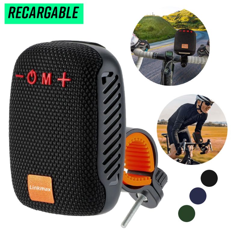 Parlante Bluetooth para Moto y Bicicleta Holder Portátil Recargable