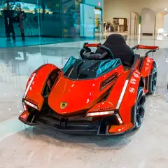 GENERICO - Carro Electrico para Niños + Bluetooth + Control Remoto Rojo