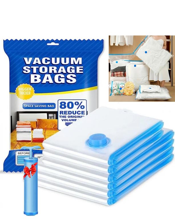 Set x5 Bolsas Al Vacío para almacenar Ropa