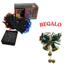OEM - Luz con Panel Solar Navideño de 10 Metros + REGALO