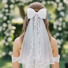 GENERICO - VELO DE NOVIA MODELO ELEGANTE - IDEAL PARA BODA