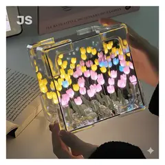 GENERICO - Lámpara Armable Infinita de Cuadrado Tulipanes Cubo Efecto Espejo