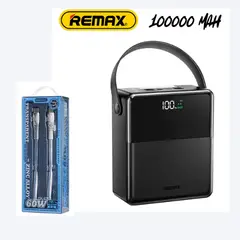 REMAX - CARGADOR PORTÁTIL 100000mAh PD27W+ QC 225W MODELO FP-1 + CABLE TIPO C