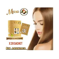 MUSA ACCESORIOS - SHAMPOO TINTE MUSA RUBIO CLARO ANTICANAS X20 SACHETS
