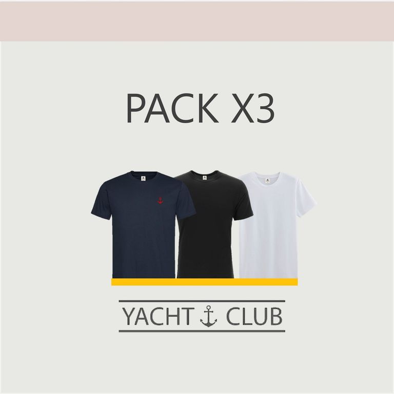Pack 3 Polos Algodón Hombre Yacht Club