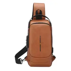 GENERICO - Bolso De Pecho Antirrobo Con Contraseña Para Hombre Bandolera