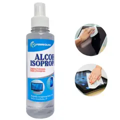 GENERICO - Alcohol Isopropílico 250 ml limpieza pc laptop tv celular 250ml