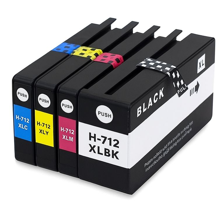 Tinta 712 712XL IMPRESORA Designjet 80ml 38ml X 4U