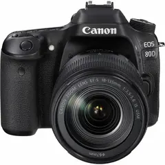 CANON - EOS 80D DSLR Cámara con 18-135mm IS STM lente - Reacondicionado Casi nuevo