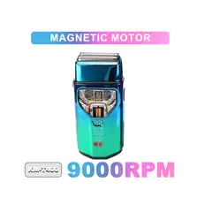 KEMEI - Afeitadora Inalámbrica Resistente Doble lamina 9000RPM KM-T400